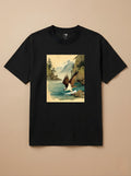 Camisa Arte Chinesa - Águia Pescadora