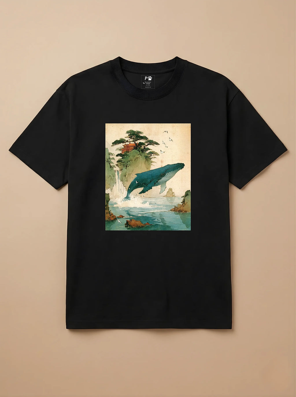 Camisa Arte Chinesa - Baleia