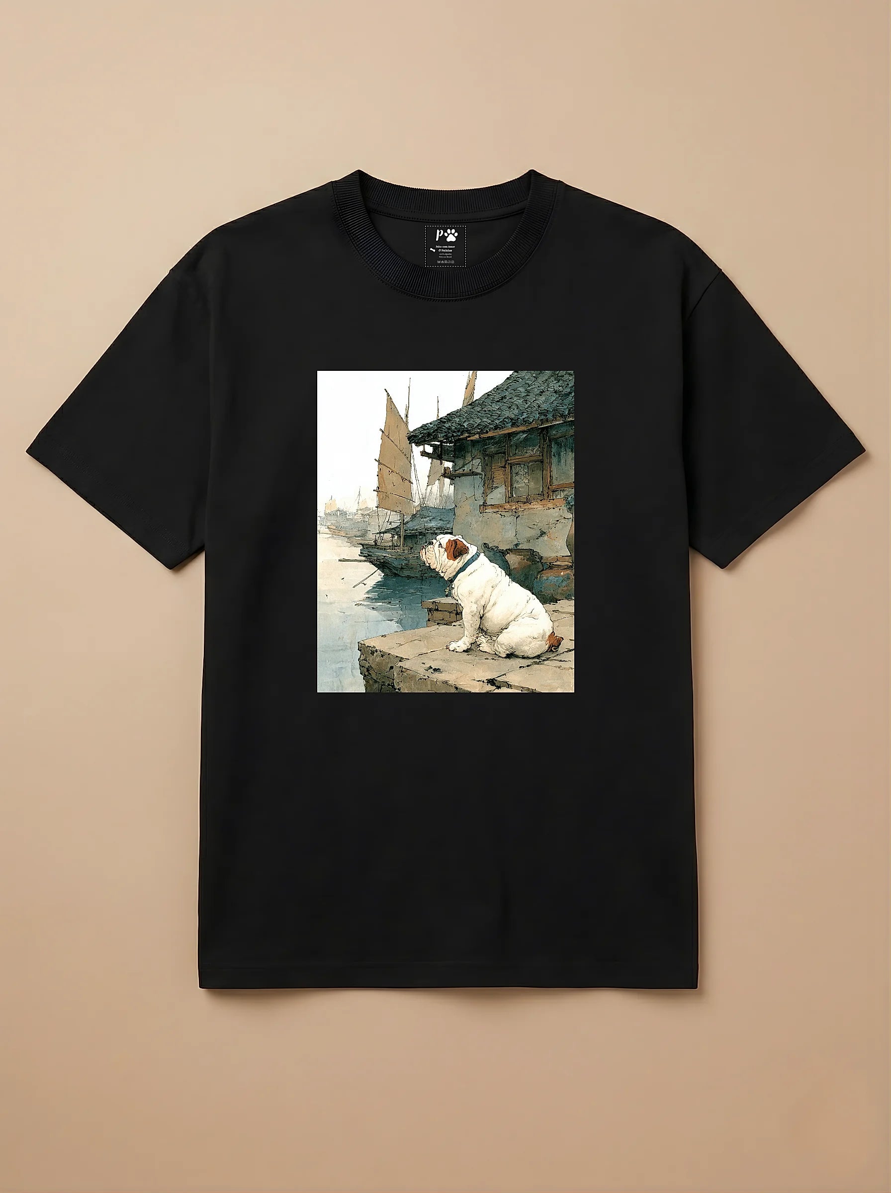 Camisa Arte Chinesa - Bulldog Inglês