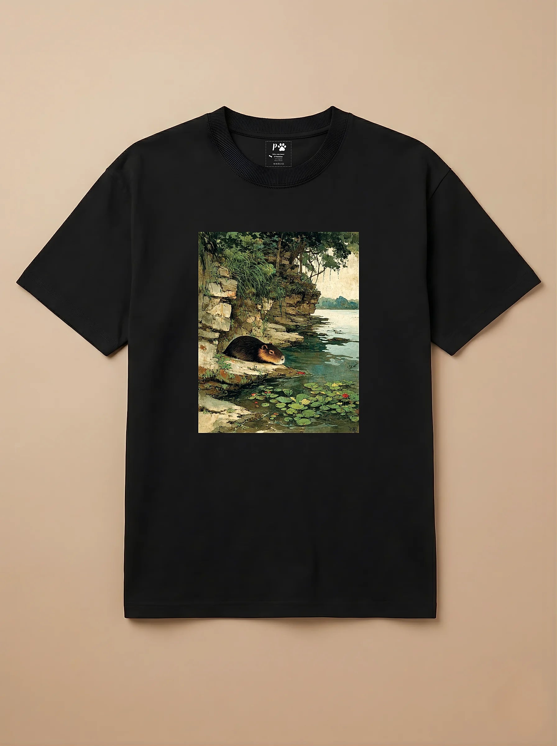 Camisa Arte Chinesa - Capivara