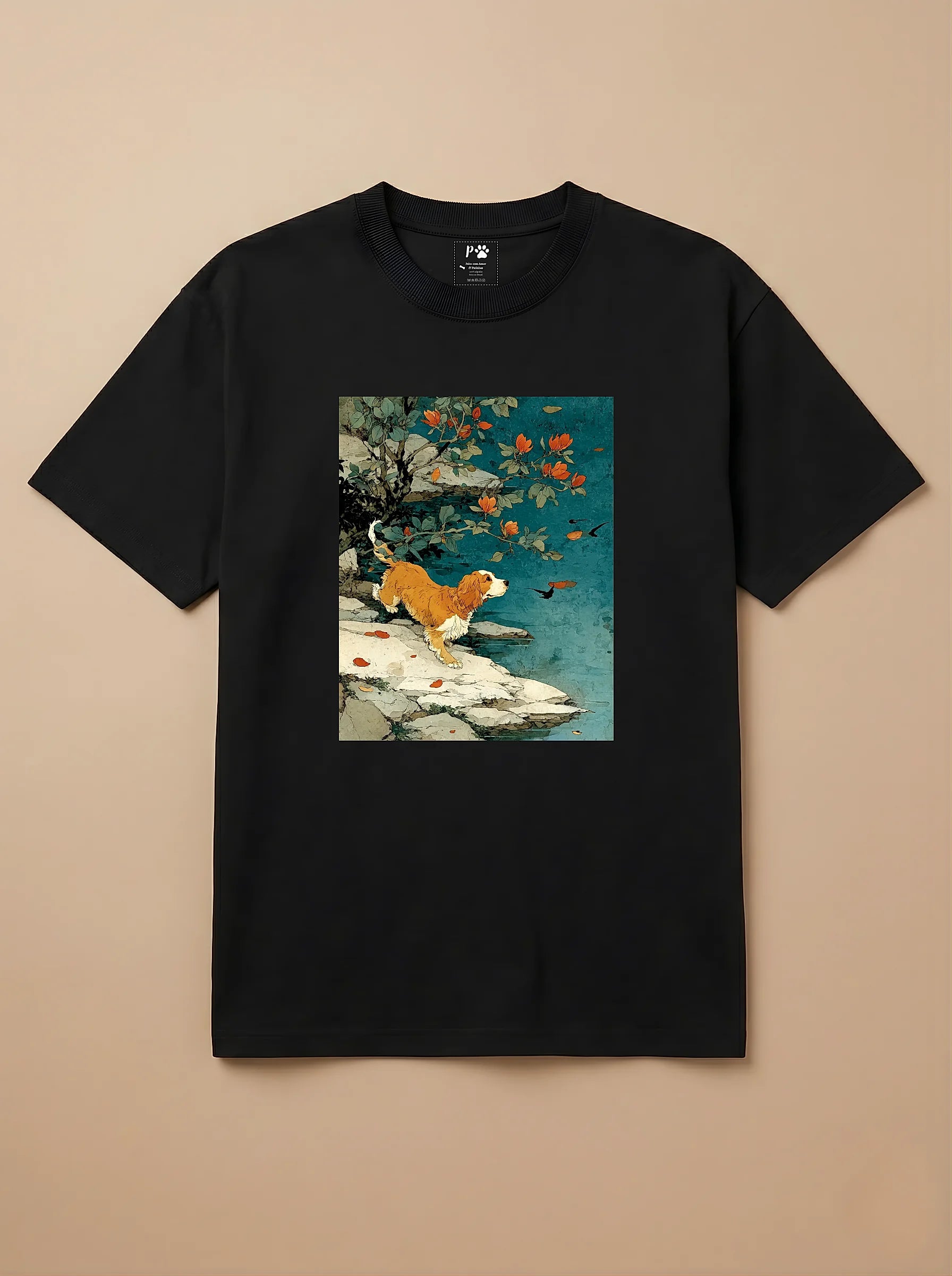 Camisa Arte Chinesa - Cocker Spaniel