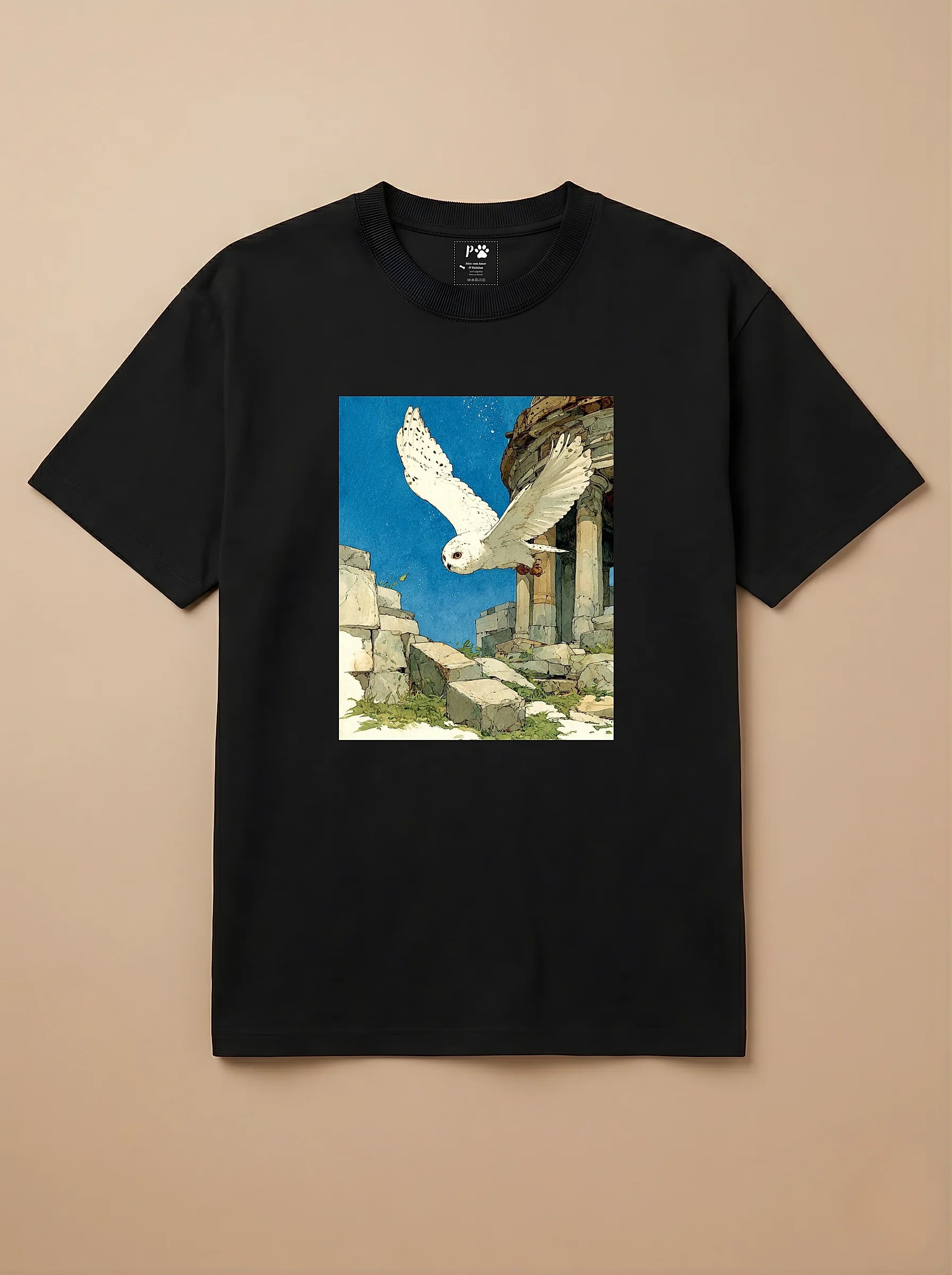 Camisa Arte Chinesa - Coruja