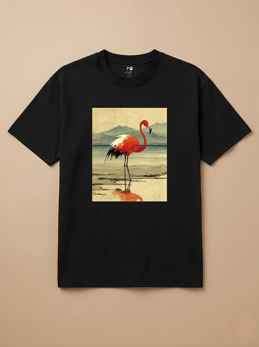 Camisa Arte Chinesa - Flamingo