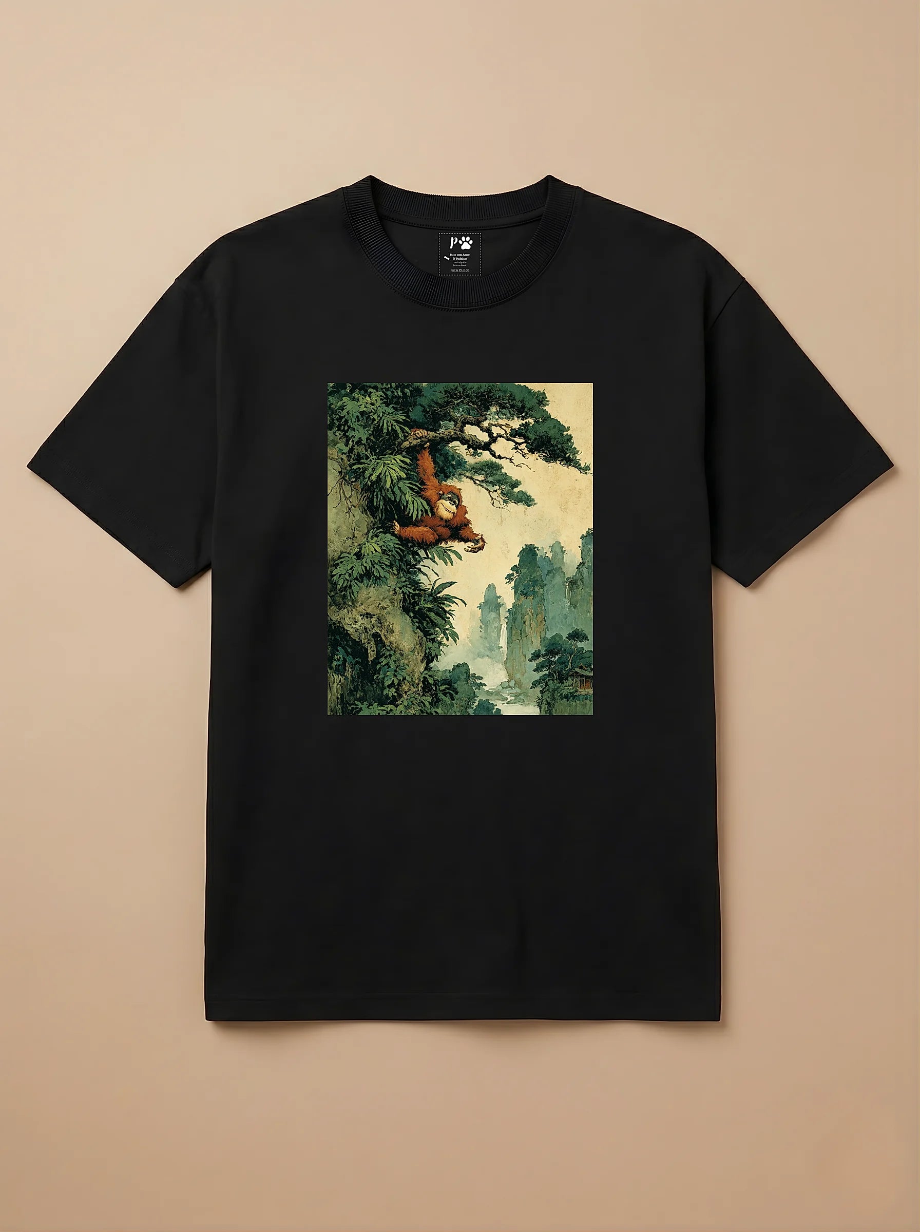 Camisa Arte Chinesa - Orangotango