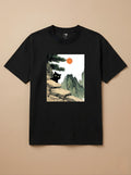 Camisa Arte Chinesa - Gato Preto