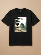 Camisa Arte Chinesa - Gato Preto