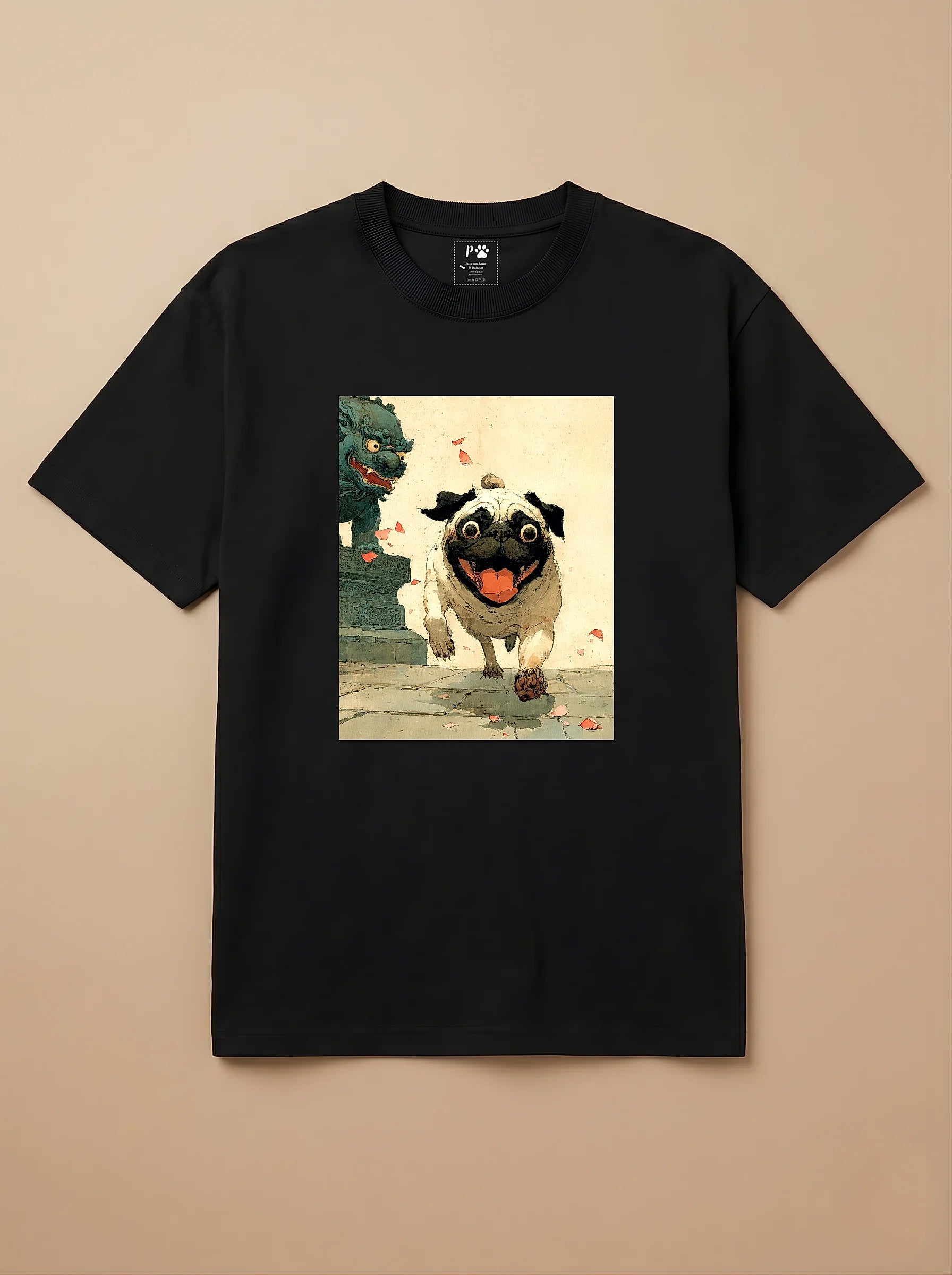 Camisa Arte Chinesa - Pug