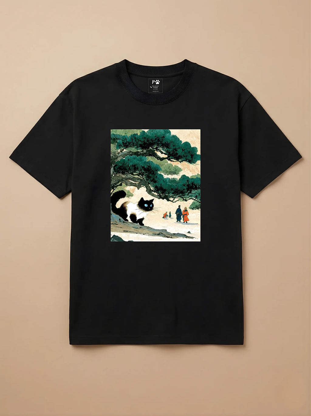Camisa Arte Chinesa - Gato Siamês
