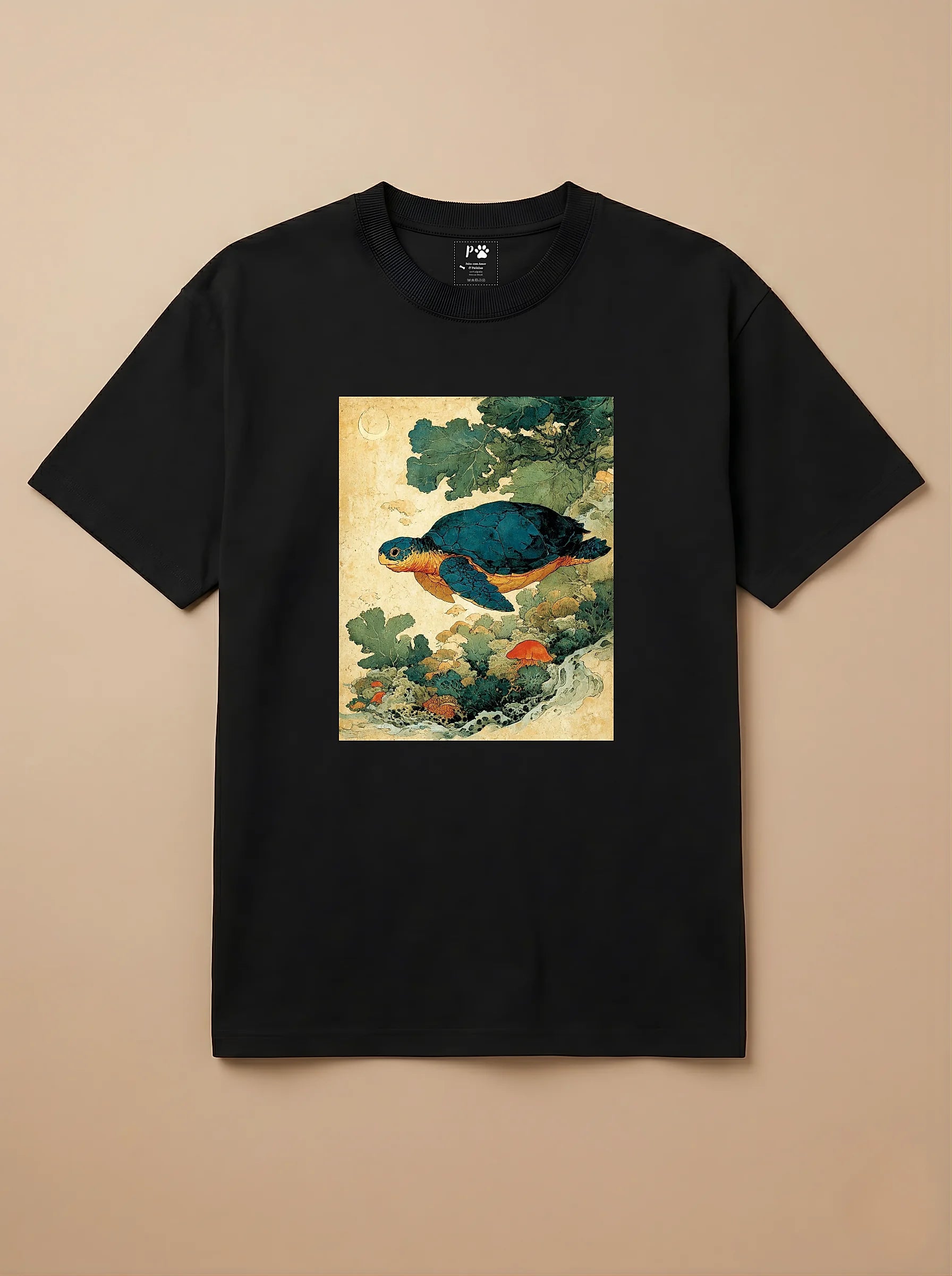 Camisa Arte Chinesa - Tartaruga