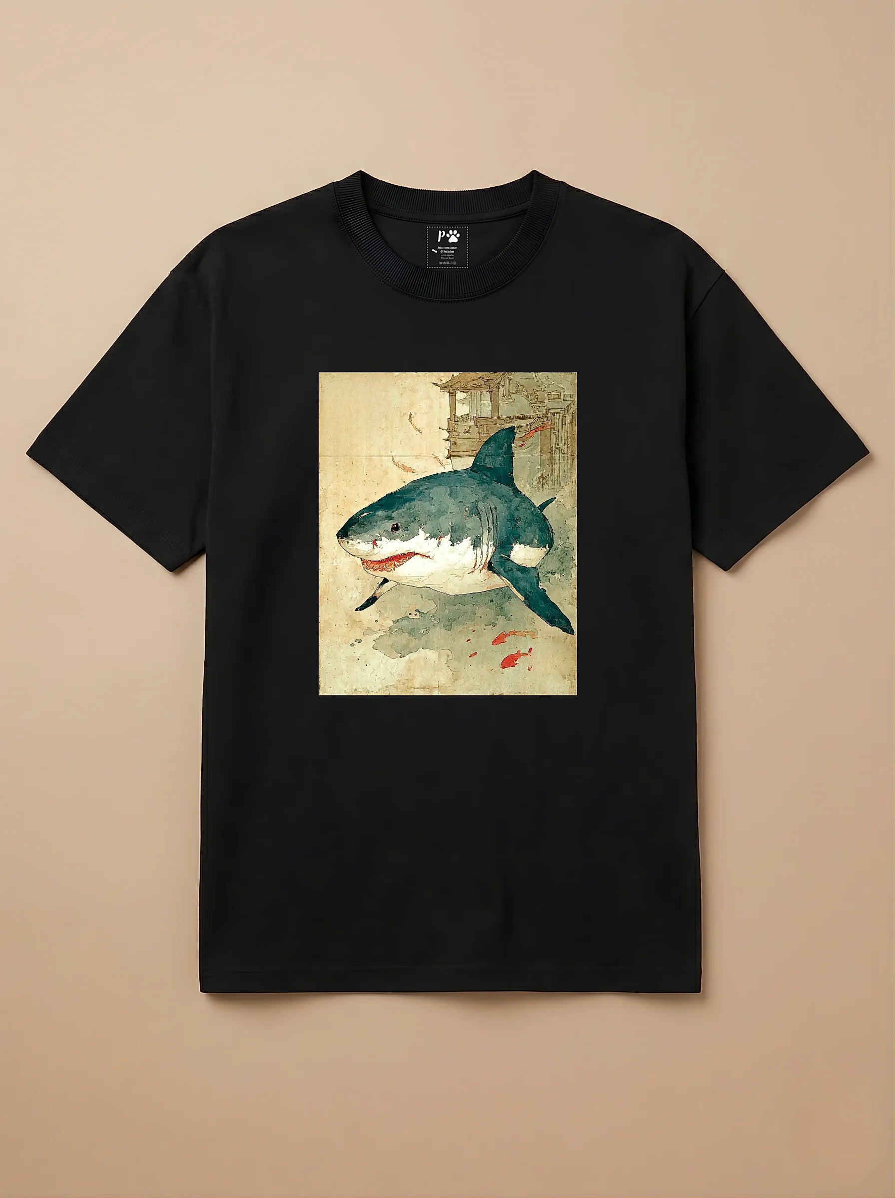 Camisa Arte Chinesa - Tubarão