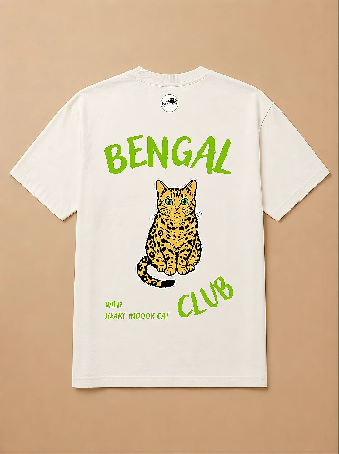 Camisa Oversized Clube dos Pets - Gato de Bengala