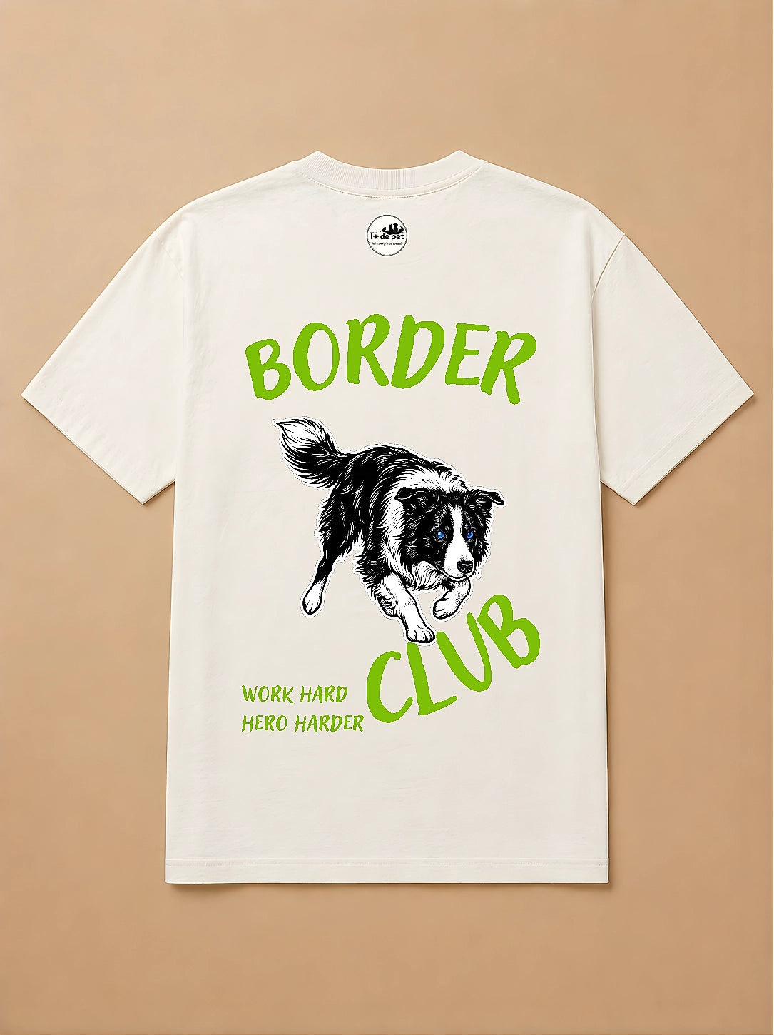 Camisa Oversized Clube dos Pets - Border Collie
