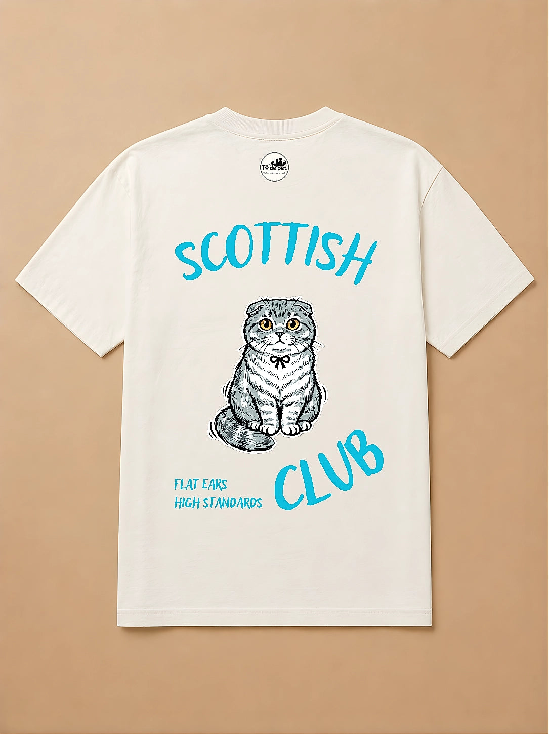 Camisa Oversized Clube dos Pets - Gato Escocês
