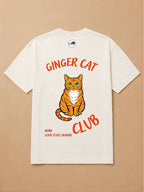 Camisa Oversized Clube dos Pets - Gato Laranja
