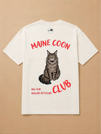 Camisa Oversized Clube dos Pets - Gato Maine Coon
