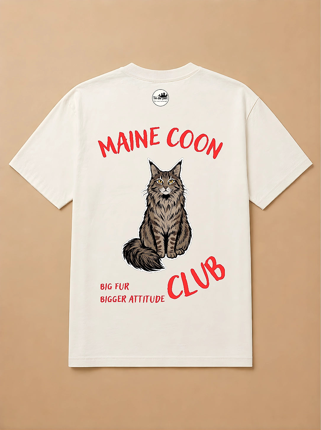 Camisa Oversized Clube dos Pets - Gato Maine Coon