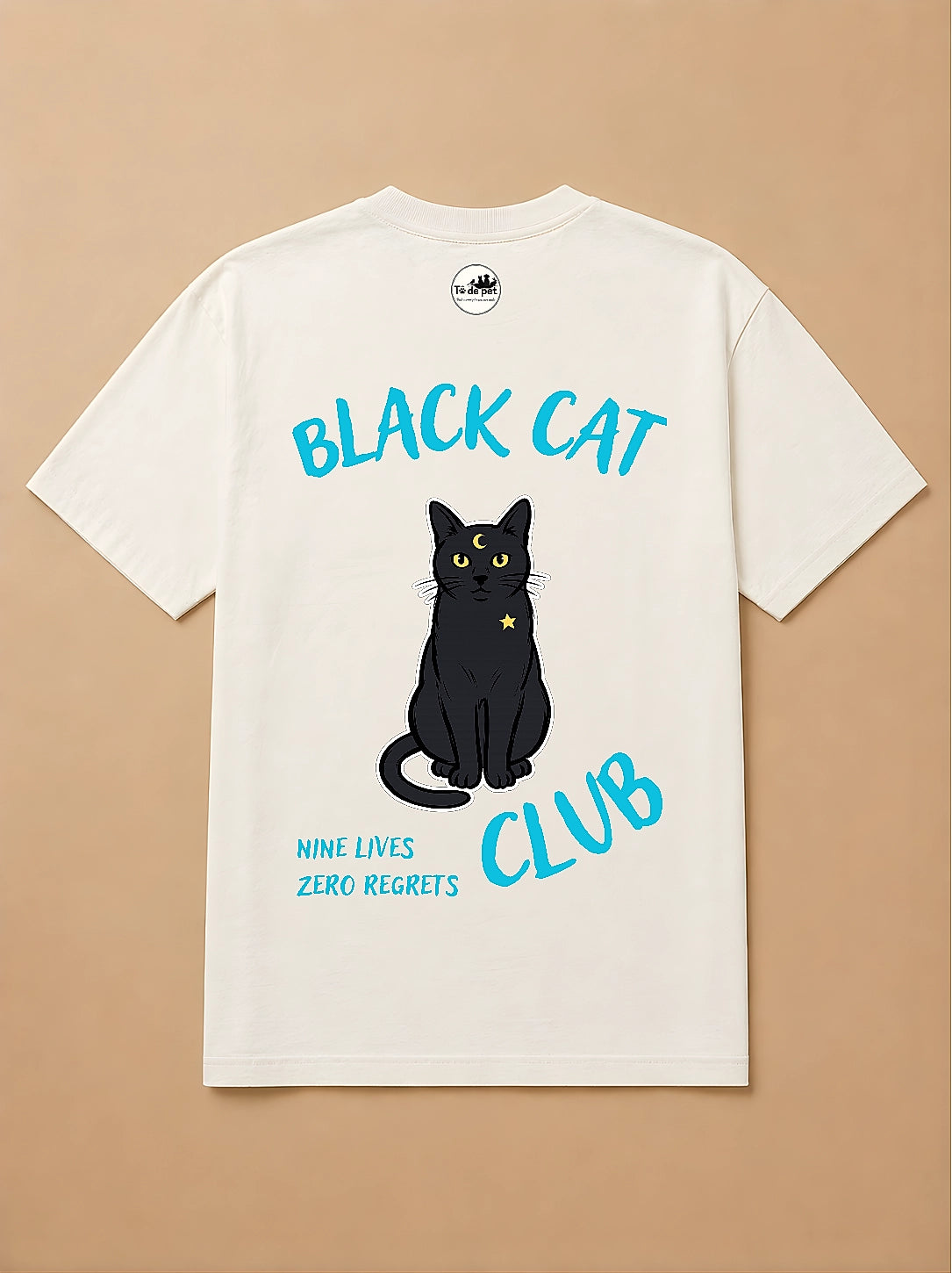 Camisa Oversized Clube dos Pets - Gato Preto