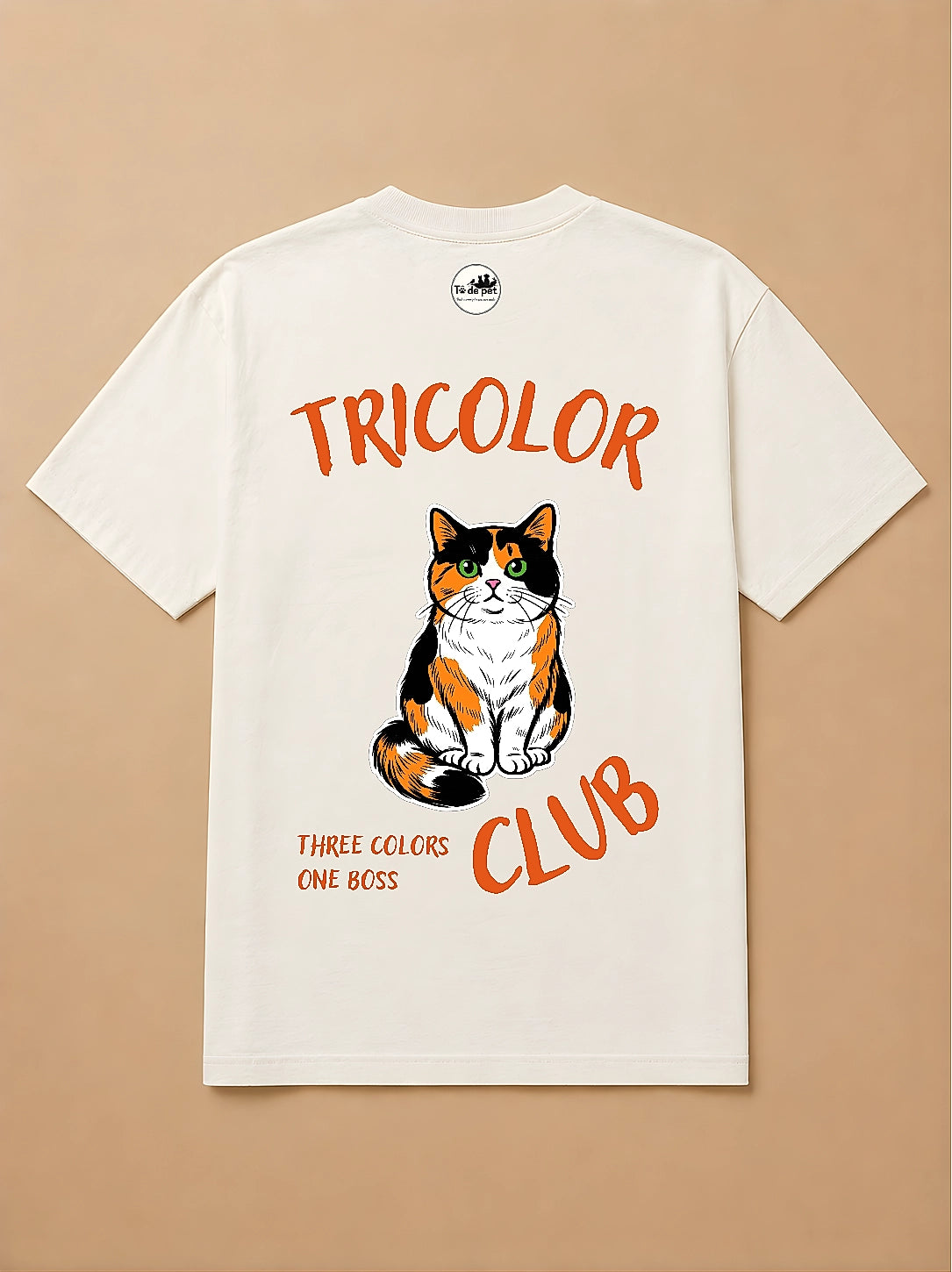 Camisa Oversized Clube dos Pets - Gato Tricolor