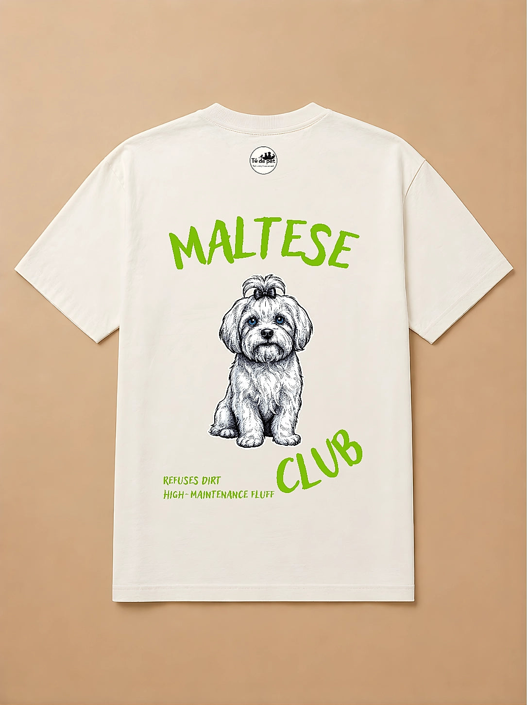 Camisa Oversized Clube dos Pets - Maltês