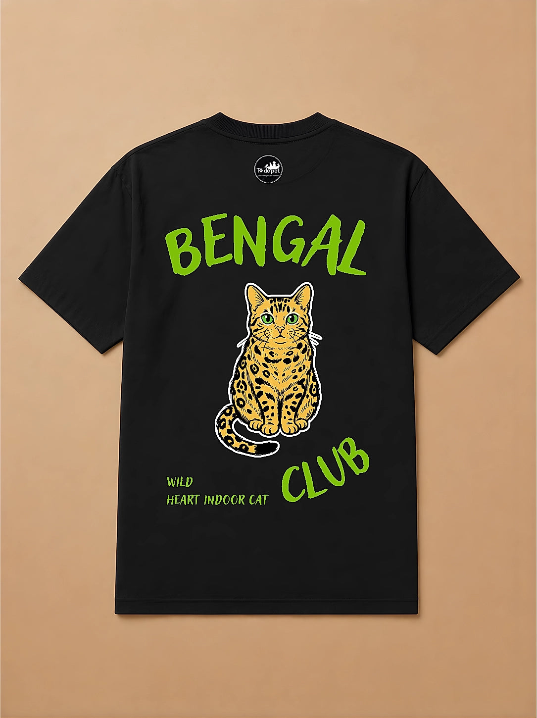 Camisa Oversized Clube dos Pets - Gato de Bengala