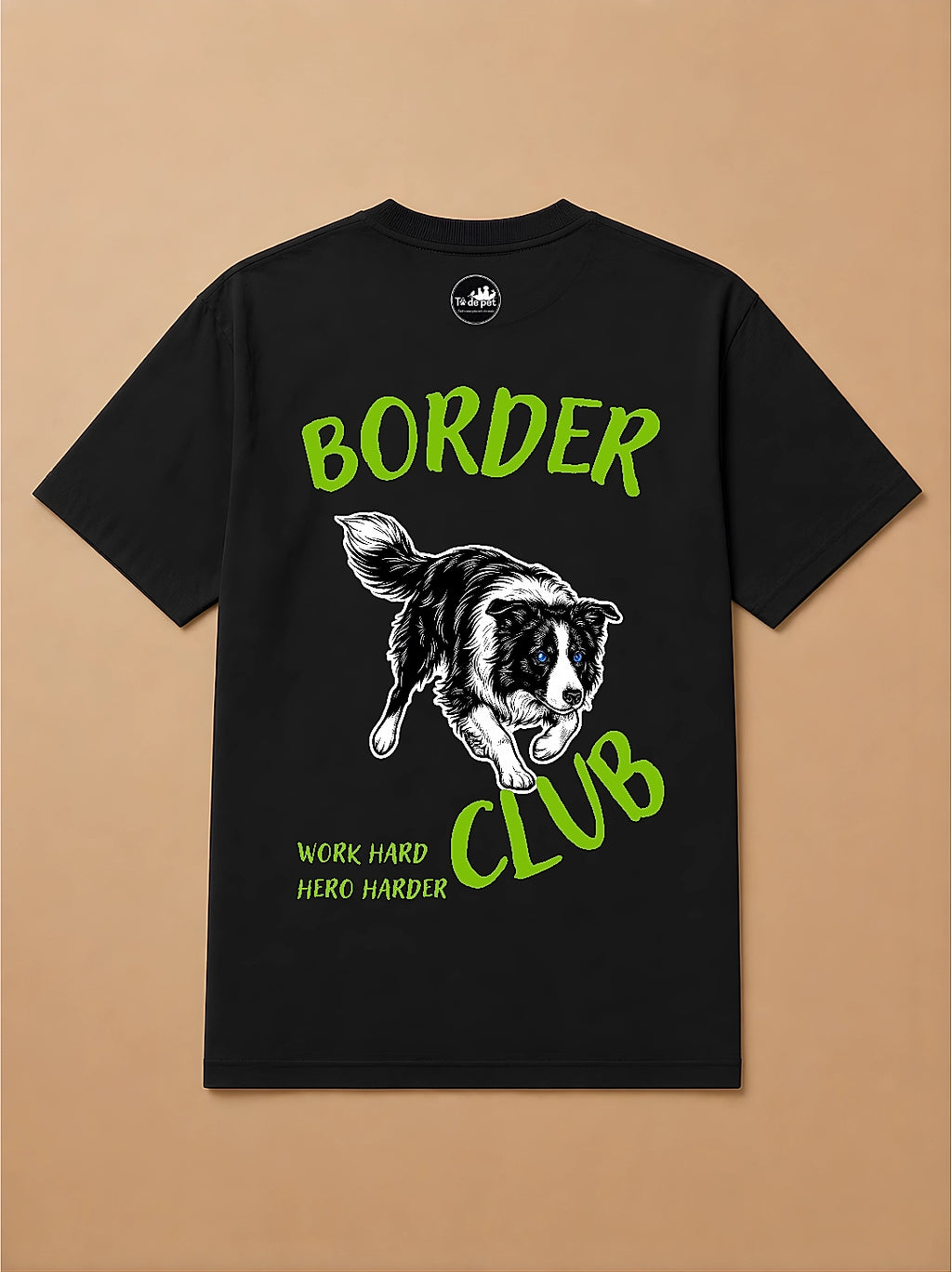 Camisa Oversized Clube dos Pets - Border Collie