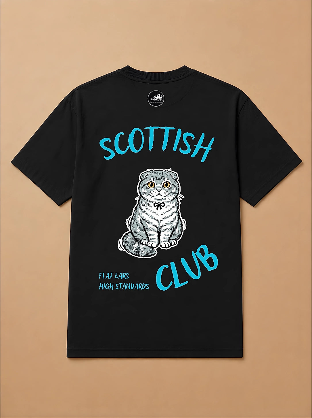 Camisa Oversized Clube dos Pets - Gato Escocês