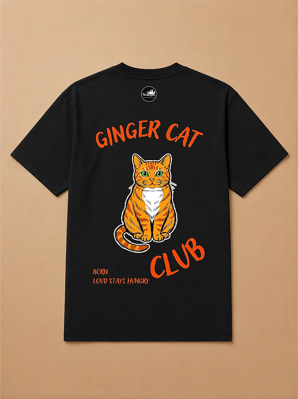Camisa Oversized Clube dos Pets - Gato Laranja