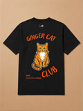 Camisa Oversized Clube dos Pets - Gato Laranja