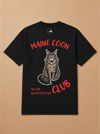 Camisa Oversized Clube dos Pets - Gato Maine Coon