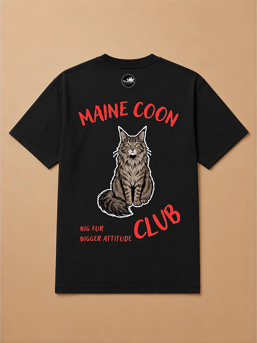 Camisa Oversized Clube dos Pets - Gato Maine Coon
