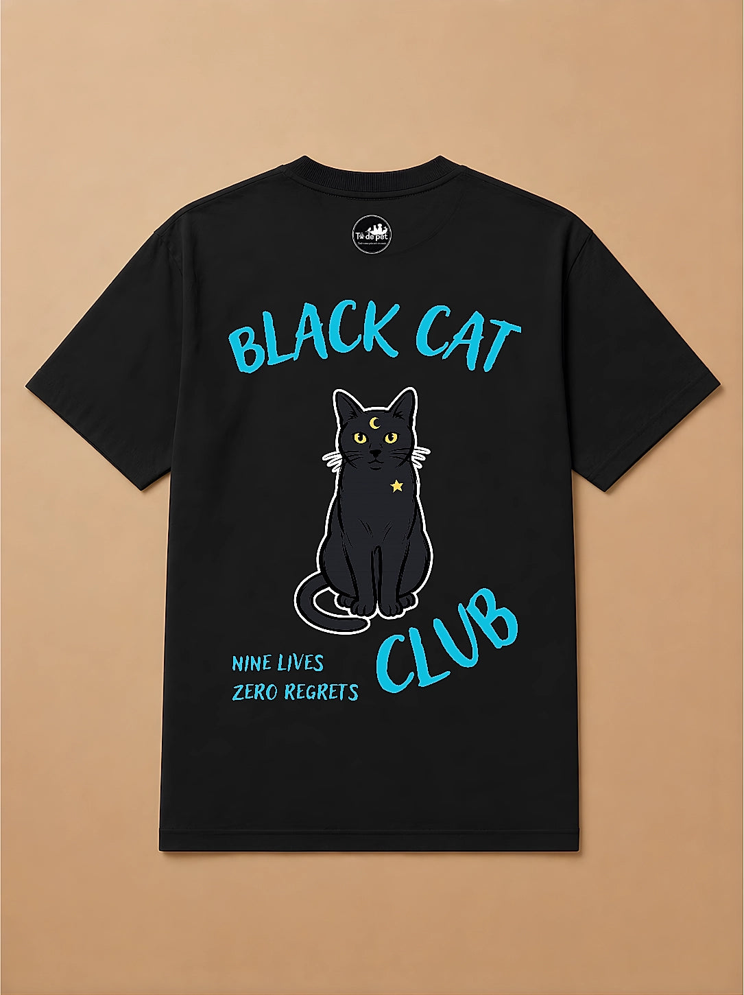 Camisa Oversized Clube dos Pets - Gato Preto