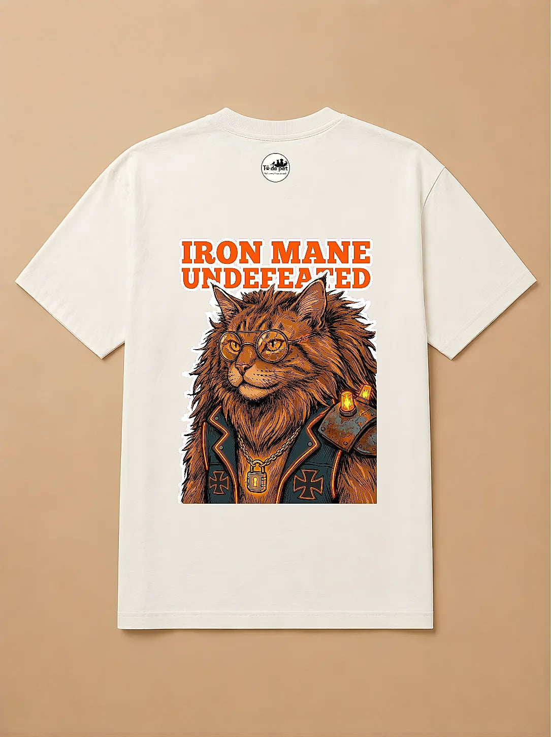 Camisa Oversized Pet Cyberpunk - Gato Maine Coon