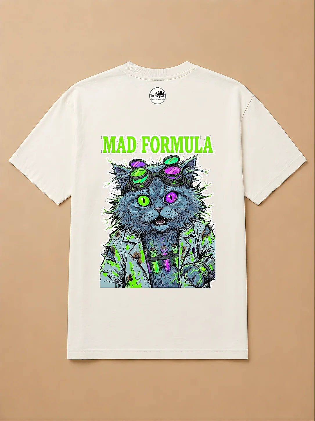 Camisa Oversized Pet Cyberpunk - Gato Persa