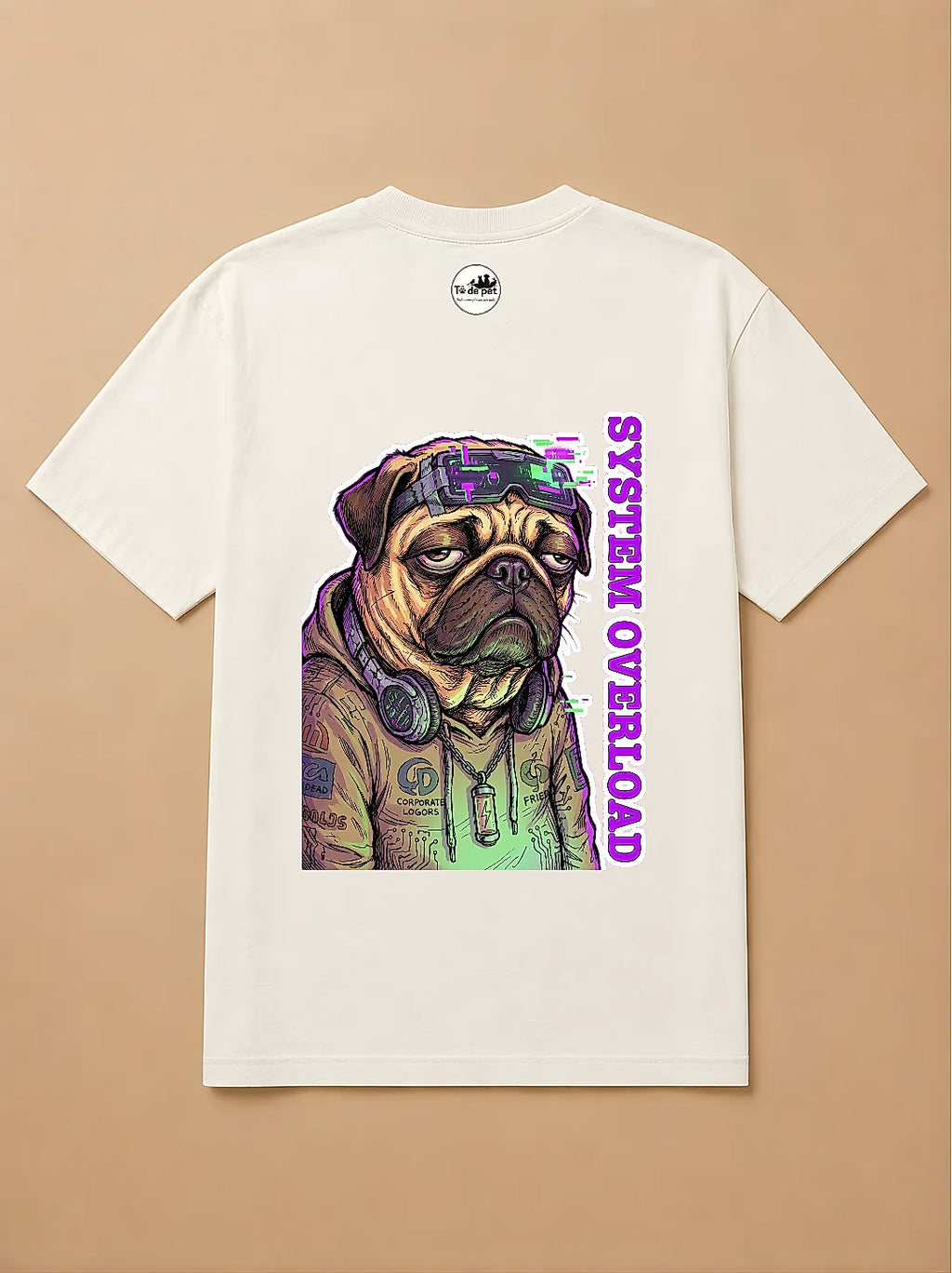 Camisa Oversized Pet Cyberpunk - Pug