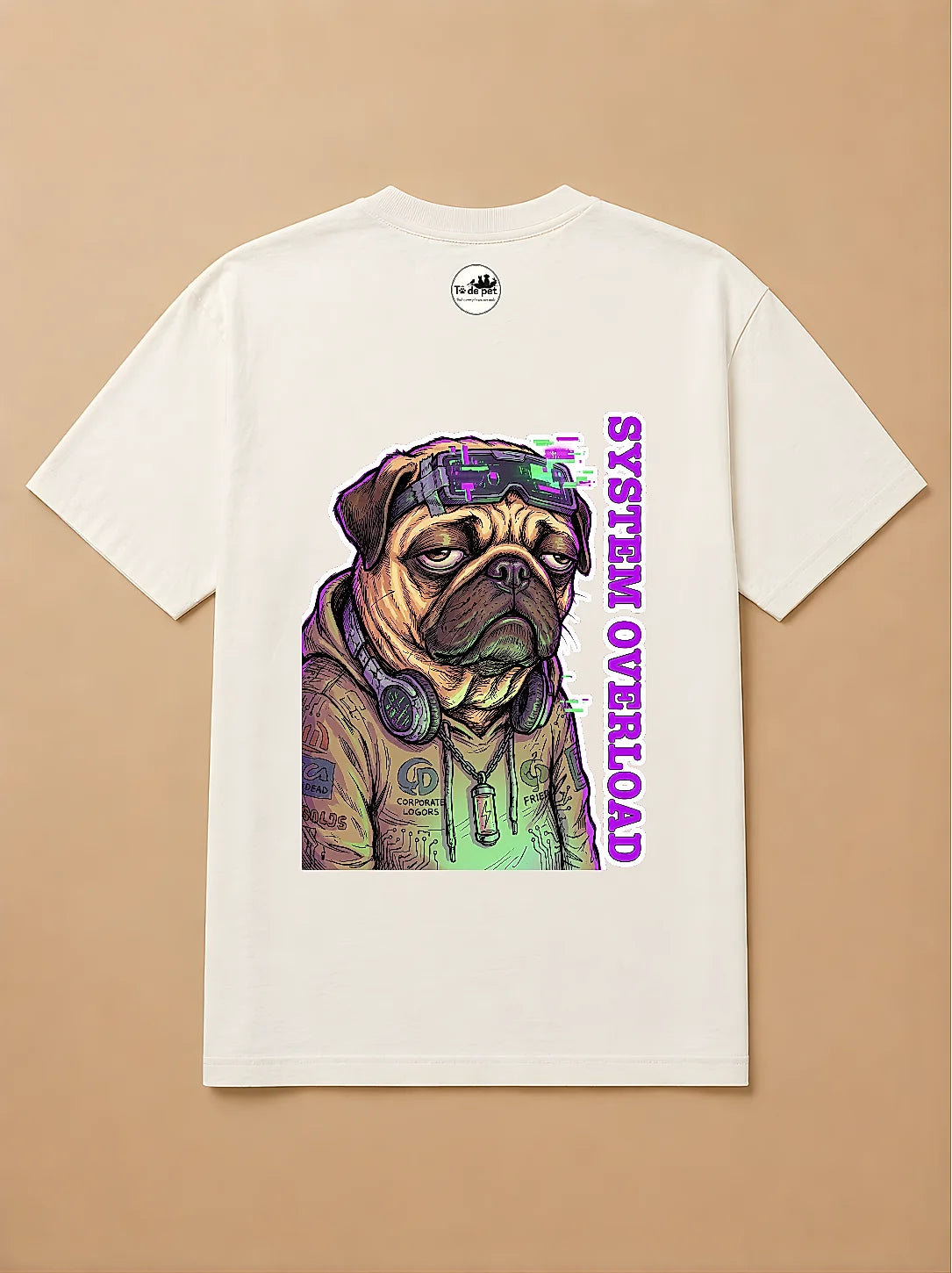 Camisa Oversized Pet Cyberpunk - Pug