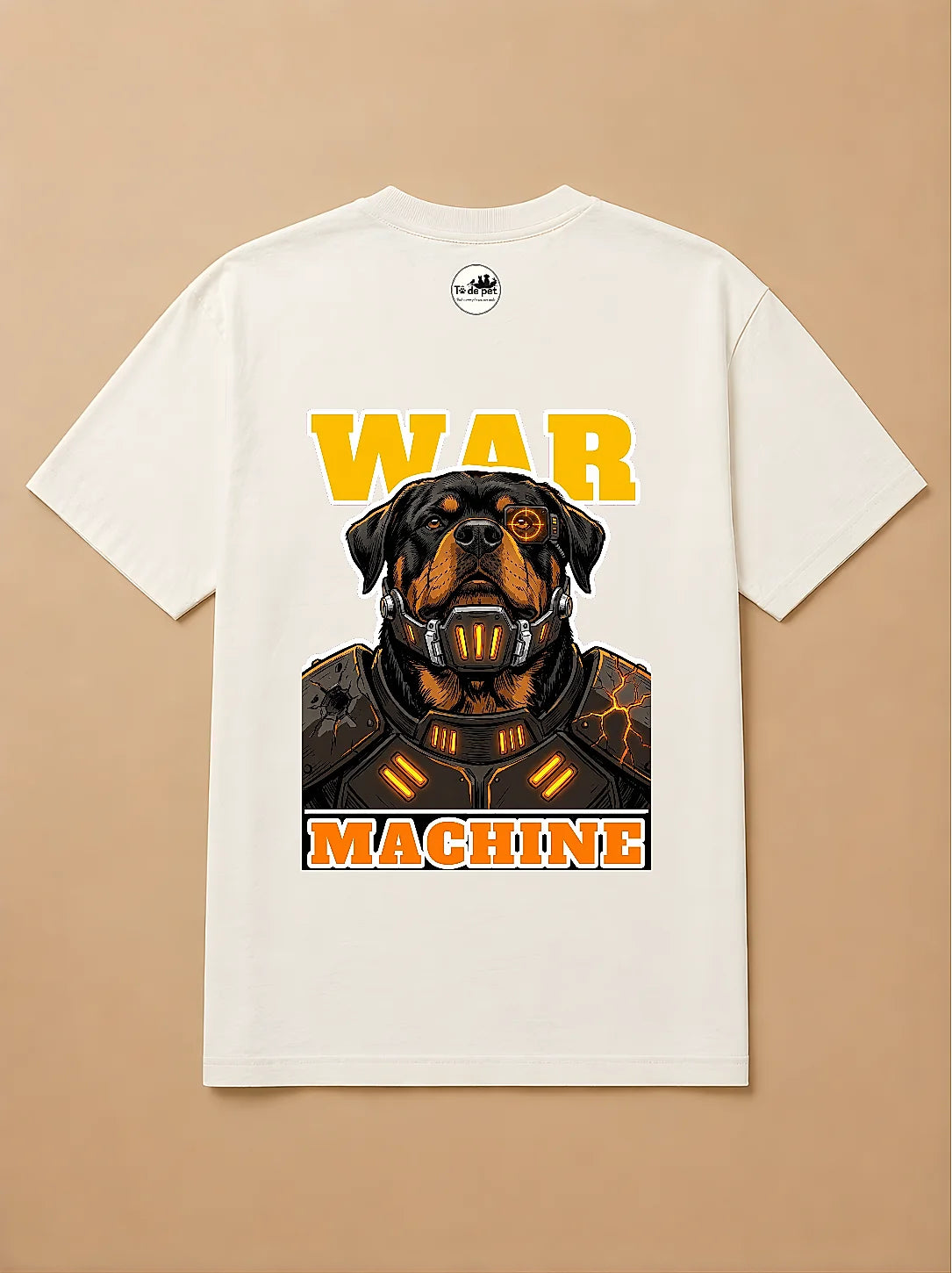 Camisa Oversized Pet Cyberpunk - Rottweiler