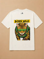 Camisa Oversized Pet Cyberpunk - Gato de Bengala
