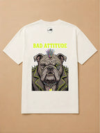 Camisa Oversized Pet Cyberpunk - Bulldog Inglês