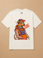 Camisa Oversized Pet Cyberpunk - Caramelo