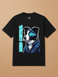 Camisa Oversized Pet Cyberpunk - Border Collie