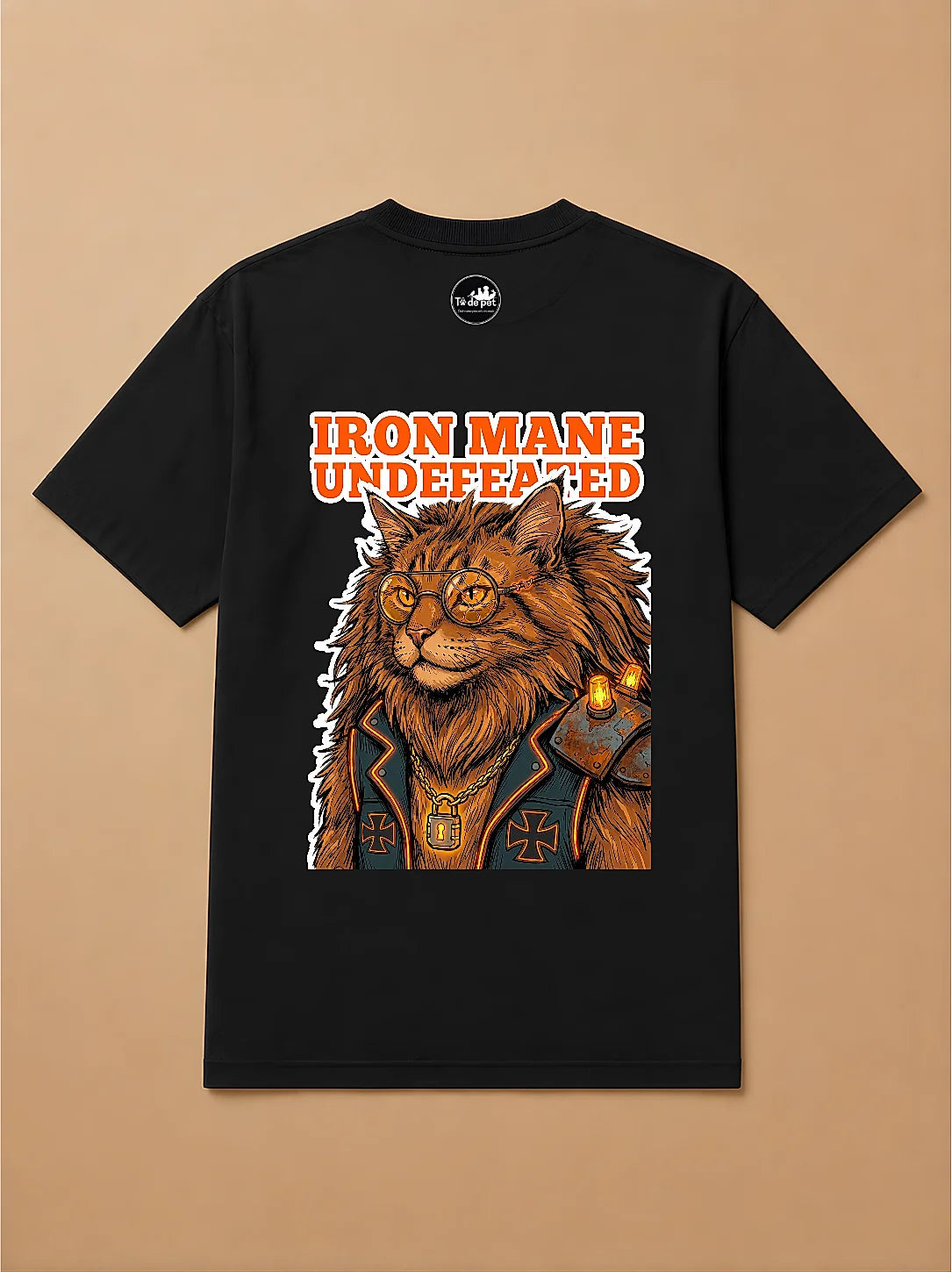 Camisa Oversized Pet Cyberpunk - Gato Maine Coon
