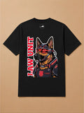 Camisa Oversized Pet Cyberpunk - Pastor Alemão
