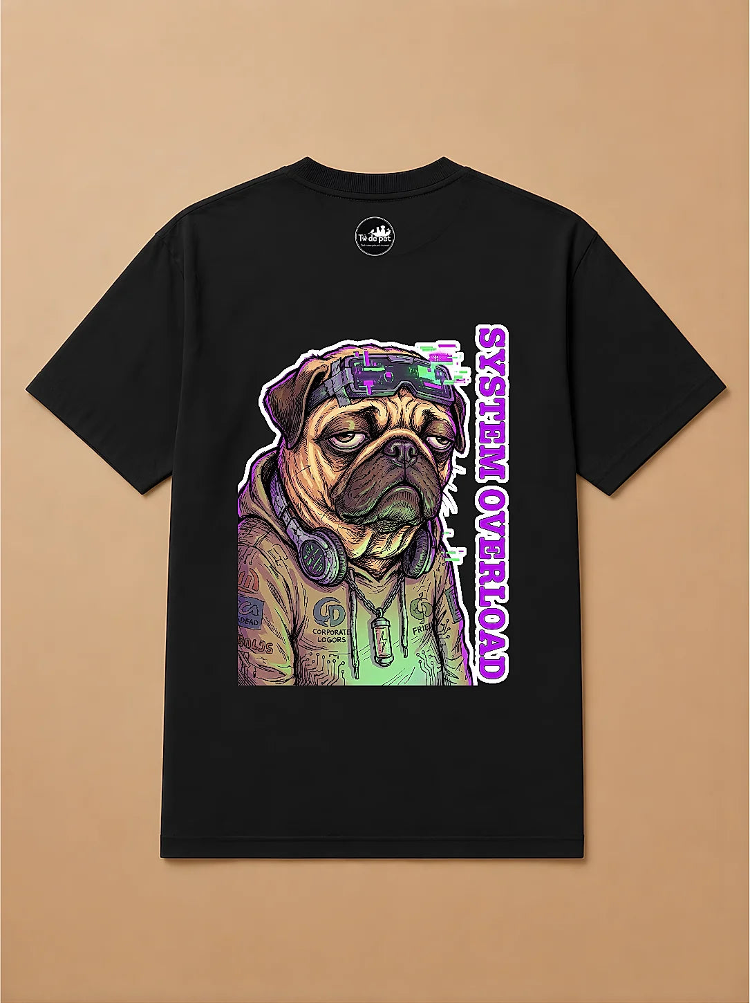 Camisa Oversized Pet Cyberpunk - Pug