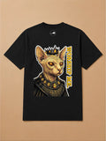 Camisa Oversized Pet Cyberpunk - Gato Sphynx