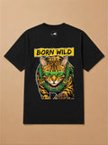 Camisa Oversized Pet Cyberpunk - Gato de Bengala