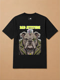 Camisa Oversized Pet Cyberpunk - Bulldog Inglês