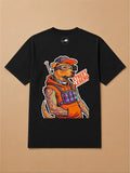 Camisa Oversized Pet Cyberpunk - Caramelo