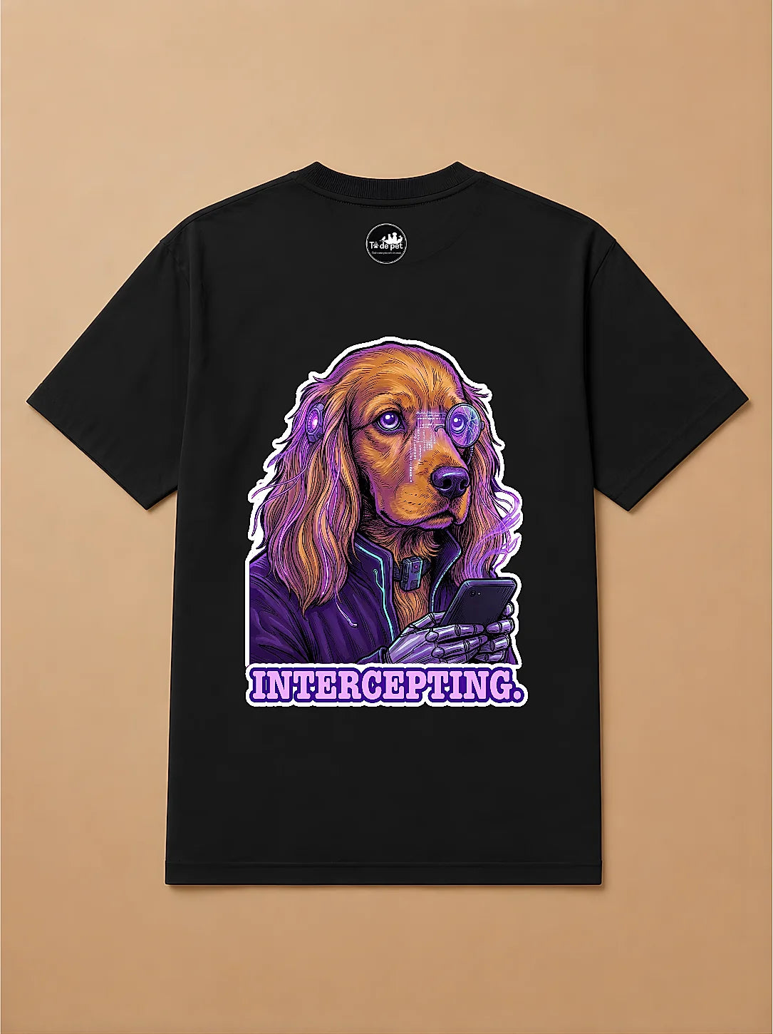 Camisa Oversized Pet Cyberpunk - Cocker Spaniel
