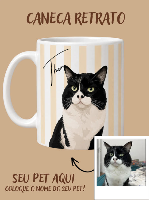 Verso — Caneca - Caneca Pet Retrato