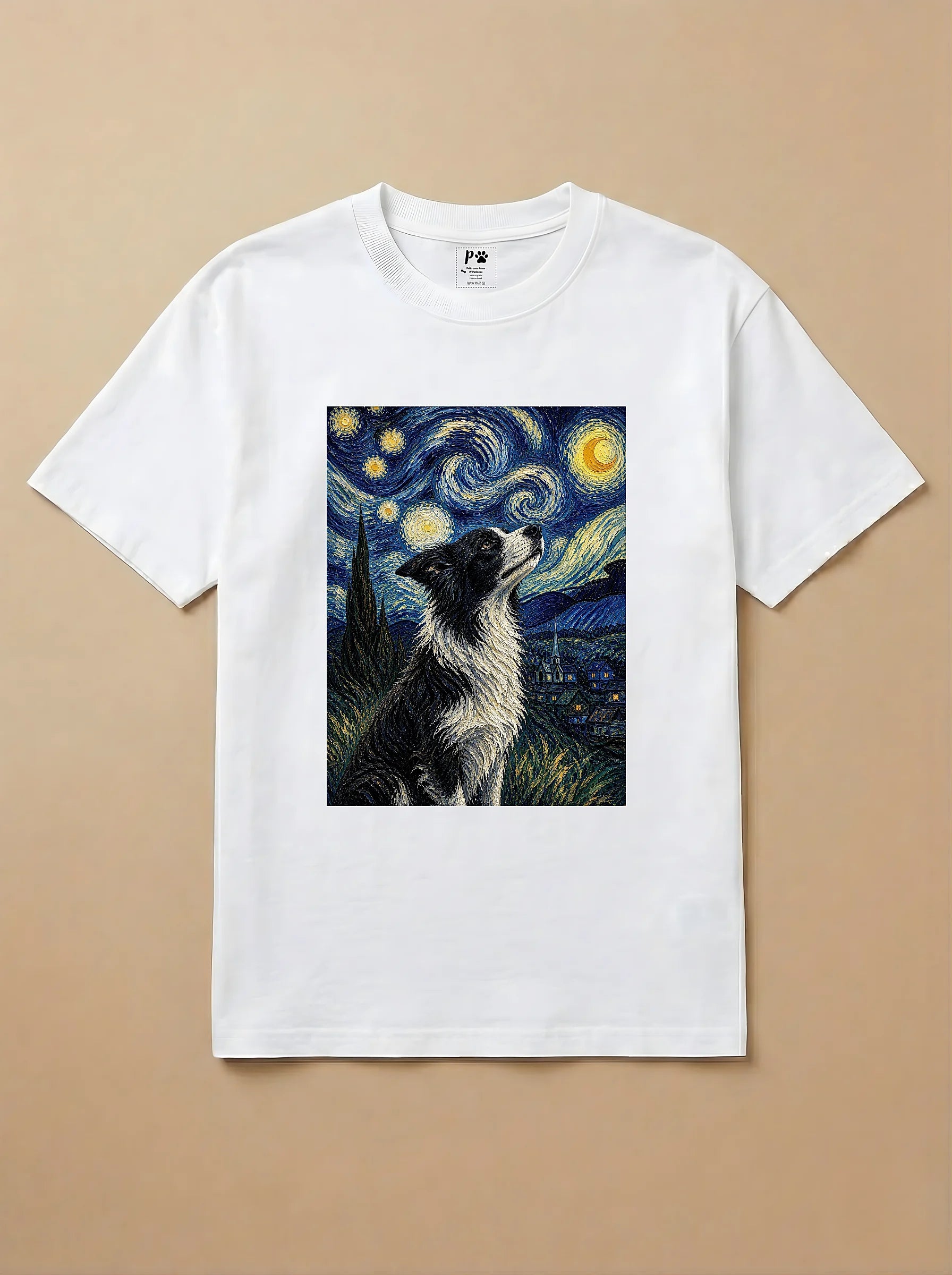 Camisa Noite Estrelada - Border Collie